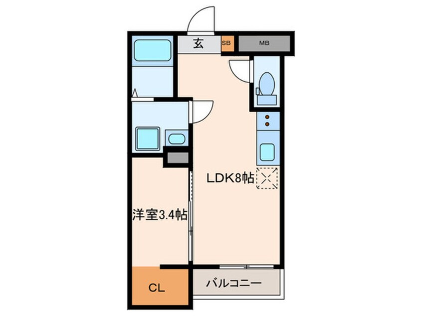 間取図 S-MOVE　三国