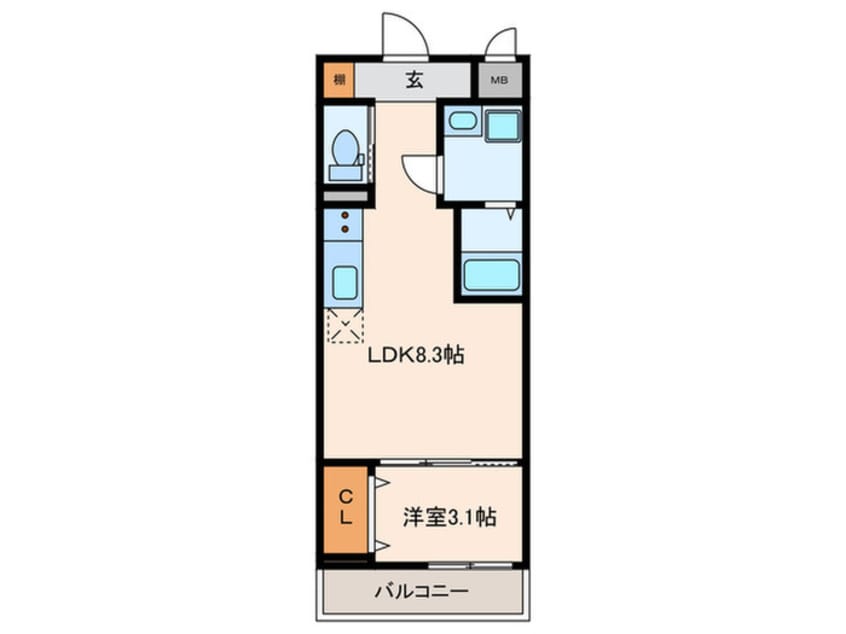 間取図 S-MOVE　三国