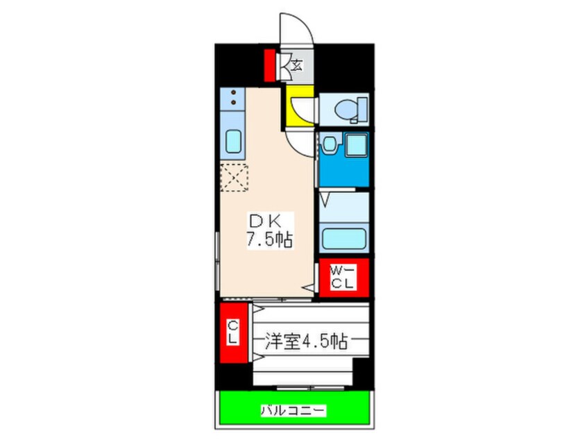 間取図 La CASA上本町