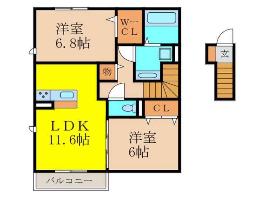 間取図 パルナシアン鴨子ヶ原