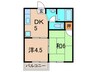 白井ハイツ 2DKの間取り