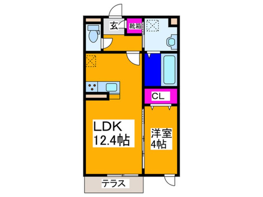 間取図 D-room　EstX