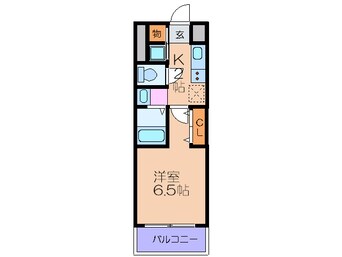 間取図 ジュネ－ゼグラン淀屋橋