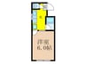 関本マンション 1Kの間取り