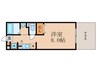 ＭＯＲＩＭＡＷＡＲＩＷＥＳＴ 1Kの間取り