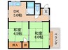 新池島町２丁目ハイツ 2DKの間取り