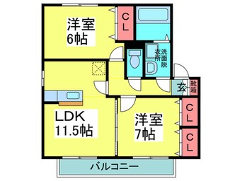間取図 グランシャリオ