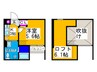 ｃｌｏｕｄ ｈｏｕｓｅ　 1Kの間取り