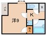 エイゼンビル 1Kの間取り