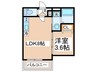 リーフィアテラス東花園 1LDKの間取り