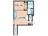 リーフィアテラス東花園 1LDKの間取り