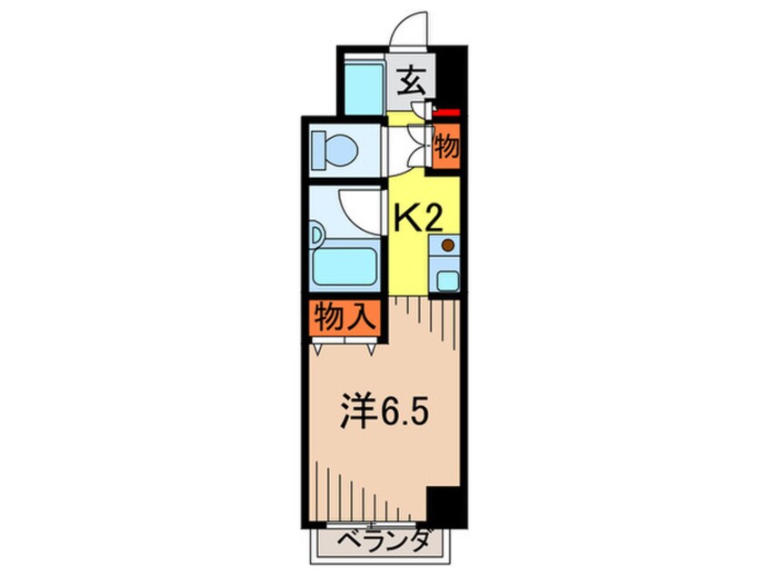 間取図 ブランベ－ル甲東園
