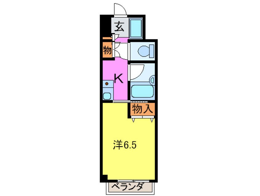 間取図 ブランベ－ル甲東園