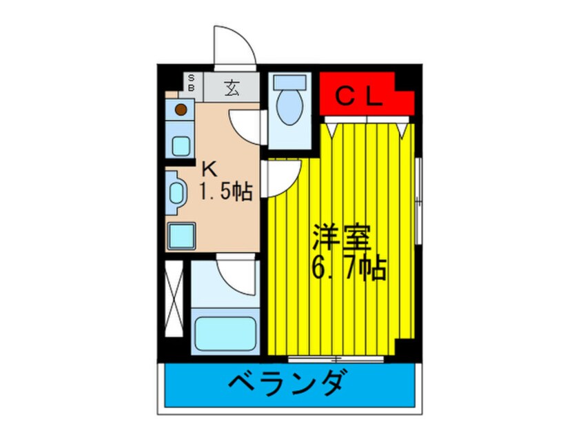 間取図 メゾン太子橋