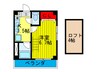 メゾン太子橋 1Kの間取り