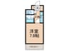 アーバンエース松井山手パル寮棟 1Kの間取り