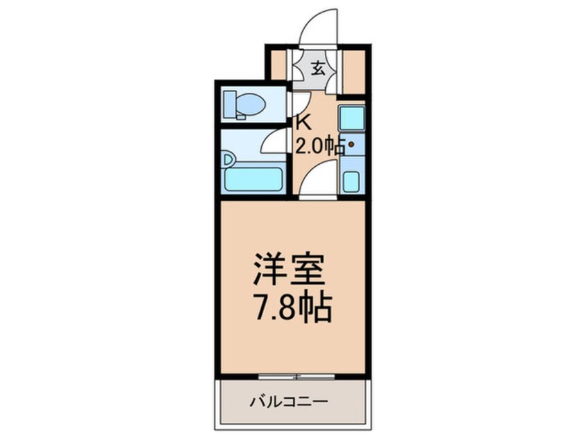 間取図 アーバンエース松井山手パル寮棟