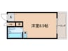 カサパラシオ 1Rの間取り