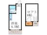 フォ－ブル西院 1Rの間取り