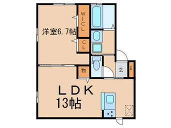 間取図 セジュールレセンテ宇治池森