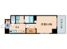 ＫＤＸレジデンス南草津 1Kの間取り