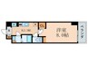 ＫＤＸレジデンス南草津 1Kの間取り