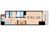 ＫＤＸレジデンス南草津 1Kの間取り