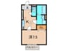 クレ－ル梅ノ木Ｂ棟 1Kの間取り