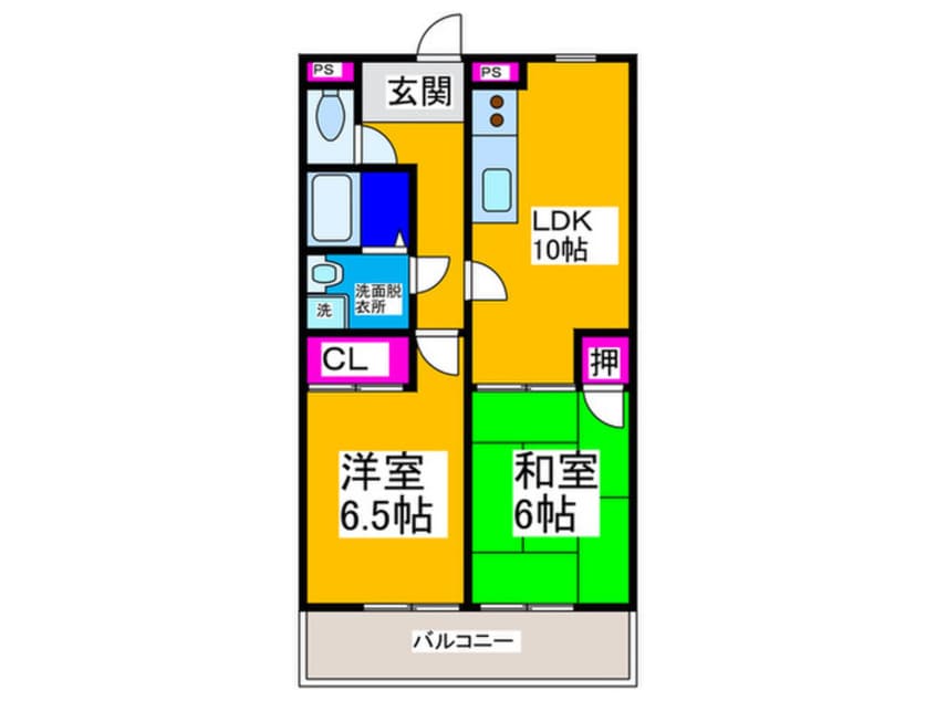 間取図 プレステージハイツ