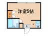 コーポ園 1Kの間取り