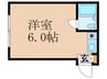 コーポ園 1Rの間取り