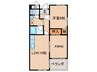 ロイヤルオーク 2LDKの間取り