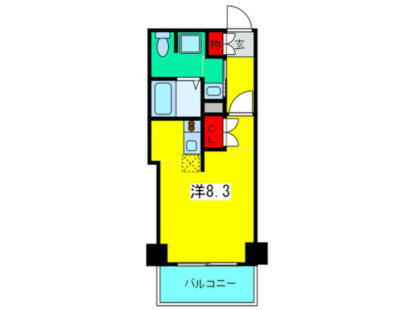 間取図 ファインブルーム靭公園