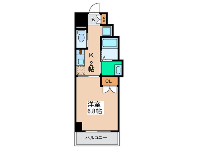 間取図 ファインブルーム靭公園