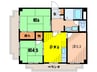 フェイバリ－甲東園Ⅰ 3DKの間取り