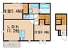 ロータスⅡ 2LDKの間取り