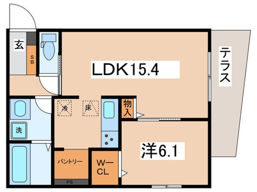 間取図 仮）スペチアーレ王子町