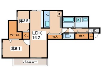 間取図 仮）スペチアーレ王子町