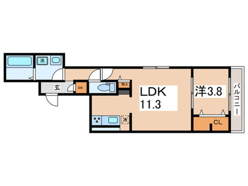 間取図 仮）スペチアーレ王子町