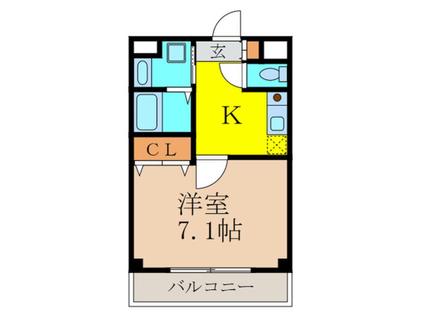 間取図 Ｂｌｕｅ　Ｐｅａｒｌ御影