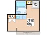 コスモハイム 1Rの間取り