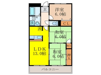間取図 グリーンハイム千里南ヶ丘