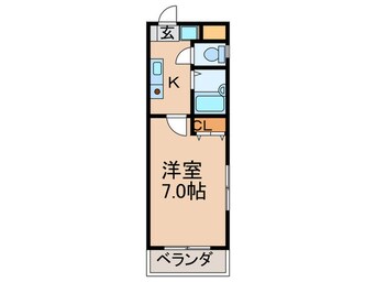 間取図 ペブルコート楠葉