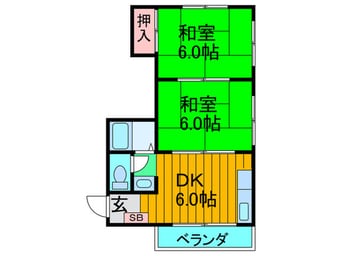 間取図 グランデ東香里Ⅱ