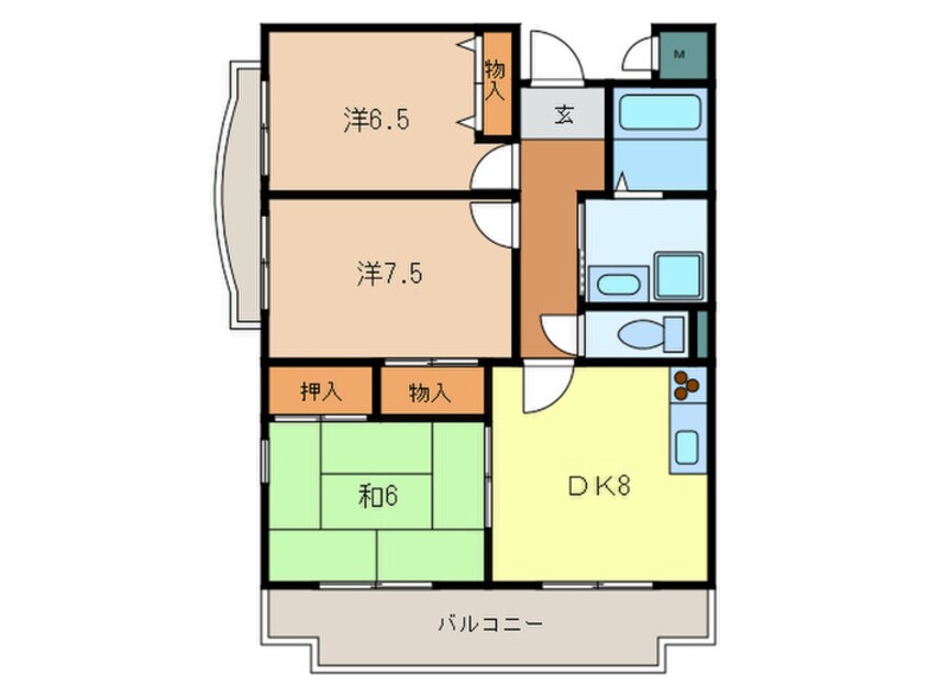 間取図 H・Tハイライズ