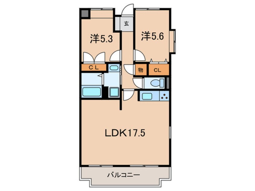 間取図 H・Tハイライズ