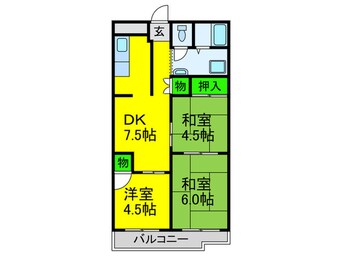 間取図 ベルメゾン住吉