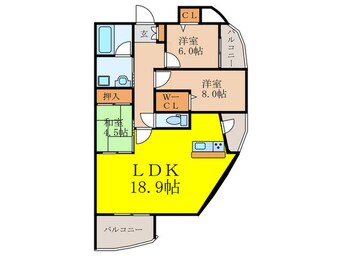 間取図 トリニティ北川口