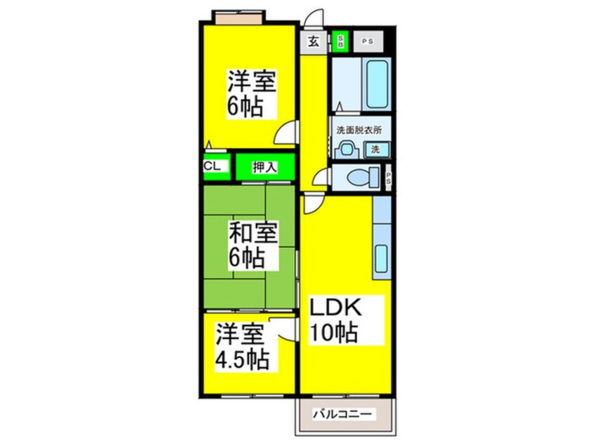 間取図 ルミネ羽衣