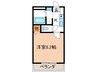 センチュリ－コ－ト 1Kの間取り